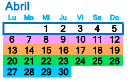 Calendario Mes