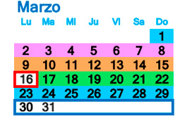 Calendario Mes