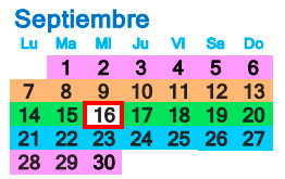 Calendario Mes